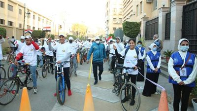 الاحتفال باليوم العالمي لمحاربة الفساد بماراثون للدراجات والجري بكفرالشيخ (صور)