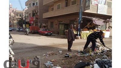 استمرار حملات النظافة وتمهيد الطرق بشوارع ملوى في المنيا