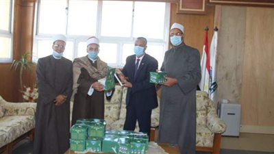 رئيس جامعة جنوب الوادي يستقبل وكيل وزارة الأوقاف بقنا | صور