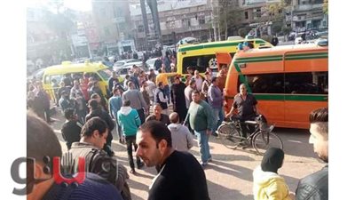 صحة الدقهلية: 25 مصابا  بينهم 4 حالتهم خطيرة حصيلة حادث قطار المنصورة