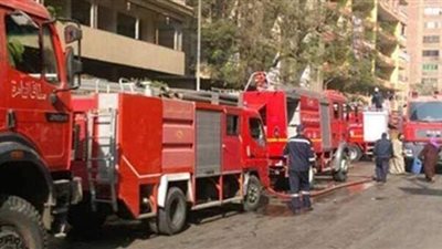 الحماية المدنية تخمد حريقا بمبنى خدمي بمطرانية بالمنيا