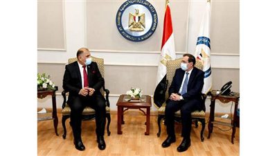 وزير البترول يبحث مع نظيره العراقي دعم التعاون المشترك فى مجال التعدين