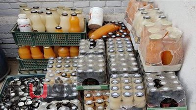 ضبط مصنع تعبئة عصائر غير مرخص في الفشن ببني سويف | صور