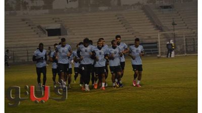 غزل المحلة يتدرب علي الأضواء الكاشفة استعدادا لسموحة | صور