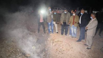 محافظ الوادي الجديد يتفقد منطقة الانبعاثات الغازية بـ