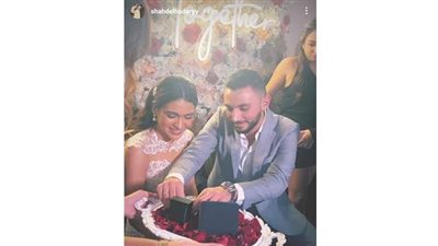 شدوى الحضري ترقص على أنغام الأغاني الشعبية بحفل خطوبتها