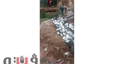 مركز مغاغة بالمنيا ينفذ إزالة في المهد لحالة تعد على أرض زراعية
