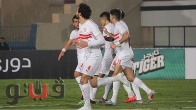 محمود علاء يحرز الهدف الأول للزمالك في مرمى المقاولون