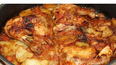 طريقة عمل صينية البطاطس بالفراخ