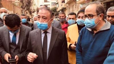 تصدع عقار بالإسكندرية..والمحافظ يقرر فصل المرافق عن المنازل المجاورة