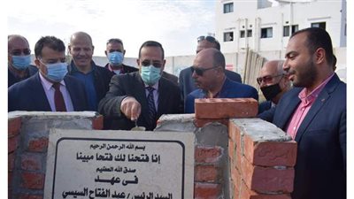 محافظ شمال سيناء يضع حجر الأساس لدار الرعاية المتكاملة للأيتام بالعريش