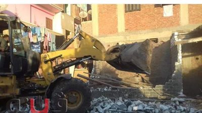 إزالة 13 حالة تعد على الأراضى الزراعية وأملاك الدولة بالمنوفية