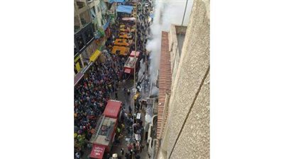 إخماد حريق داخل مخبز في الإسكندرية | صور