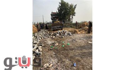 حملة لإزالة تعد بالبناء المخالف على أراضي الدولة في الدقهلية