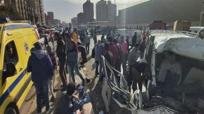 مرور القليوبية: انفجار إطار سيارة سبب حادث قليوب