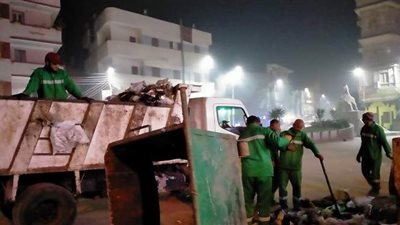 تكثيف أعمال النظافة في ديرب نجم بالشرقية