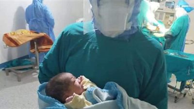 ولادة قيصرية لمصابة كورونا بـ