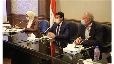 وزيرا الرياضة والصحة وحسن مصطفى يناقشون الخطة الوقائية لبطولة العالم لليد