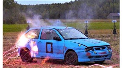 محاولة لتفجير سيات إيبيزا باستخدام 50 صاعق متفجرات | فيديو