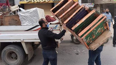 إزالة 4 حالات تعد على الأراضي ورفع ٥٣٠  إشغالا بالبحيرة