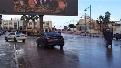 أمطار متوسطة ورياح نشطة على مرسى مطروح | صور