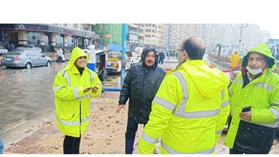 محافظ الإسكندرية: رفع درجة الاستعداد للتعامل مع النوة