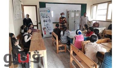 مياه الدقهلية تقدم ندوات توعية بمدارس قرية شنشا بمركز أجا