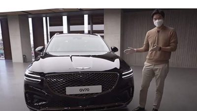 مهارات ومميزات سيارات جينيسيس GV70  2022 الرياضية | فيديو