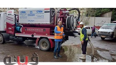 شفط مياه الأمطار بشوارع جنوب الجيزة |صور