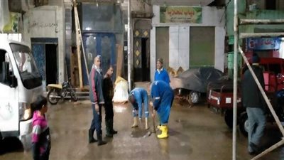 سقوط أمطار متوسطة في شوارع القليوبية l صور