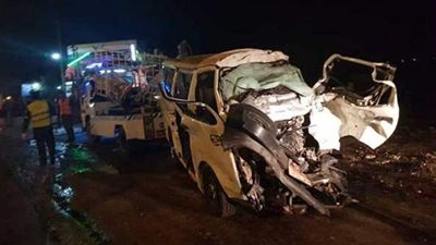 مصرع 5 أشخاص وإصابة 7 آخرين في حادث تصادم بسوهاج