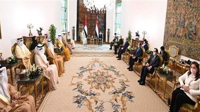 تفاصيل المباحثات المصرية الإماراتية بالاتحادية.. صور
