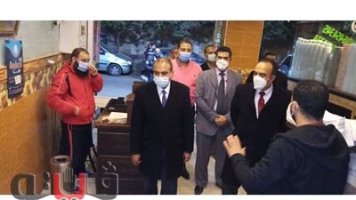 نائب محافظ المنيا يتابع تطبيق إجراءات مواجهة كورونا