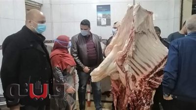 ضبط جزار يبيع لحوما مذبوحة خارج السلخانة بمنوف
