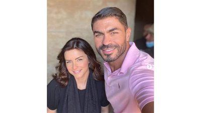 خالد سليم ينشر صورة مع نور من كواليس مسلسل 