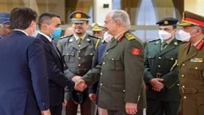 حفتر يناقش مع رئيس الوزراء الإيطالي آخر مستجدات الأزمة الليبية