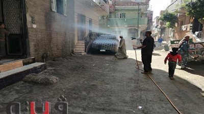 تطهير شامل لشوارع مركز ومدينة بسيون في الغربية | صور