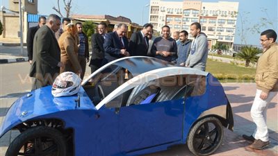 بالصور.. جامعة طنطا تشارك بسيارة صديقة للبيئة في ماراثون «شـل» بالفلبين