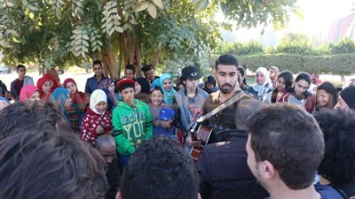 بالفيديو والصور.. حفل فرقة «غير مألوف» في معرض الكتاب