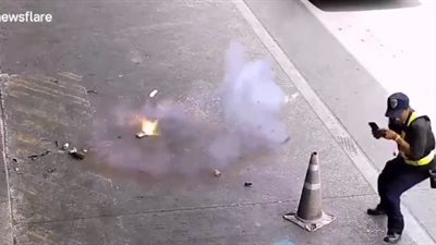 لحظة انفجار 