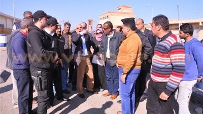 بالصور.. محافظ بورسعيد يتابع بدء تطوير منفذ الجميل