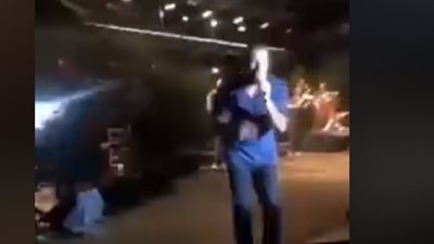 دينا الشربيني ترافق الهضبة في حفل اليونان وترقص على 