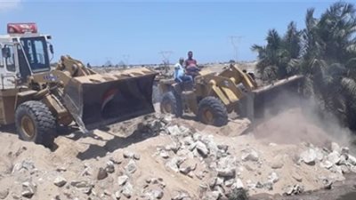 حملات أمنية تزيل 36 فدانا تعديات على بحيرة المنزلة