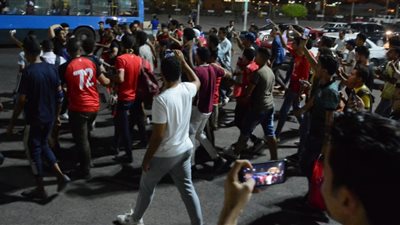 18 صورة لاحتفالات جماهير الأهلي بالفوز على الزمالك في القمة 118