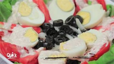 طريقة عمل السلطة | تعلمي طريقة عمل سلطة نيسواز (فيديو)