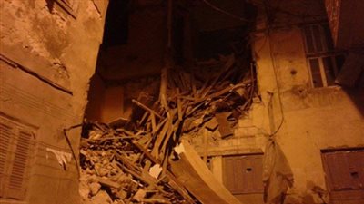 إصابة 7 أشخاص في انهيار جزئي لعقار بحدائق القبة