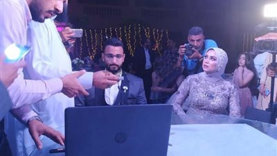 أول عقد زواج إلكتروني في بورسعيد (صور)