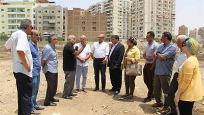 لجنة «الرياضة» تعاين موقع المدينة الشبابية بالسويس (صور)