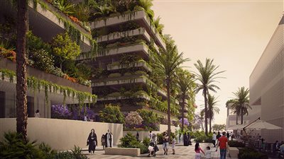 تصميمات إيطالية لمبان مغطاة بالنباتات في العاصمة الإدارية (صور)