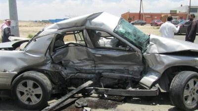 توقف المرور بالطريق الزراعي السريع بسبب حادثي تصادم بالقليوبية